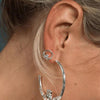 Betty and Biddy Claddagh Earrings, Silver