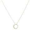 Betty and Biddy Dá fhada an lá tagann an tráthnóna Round Disc Necklace, Gold