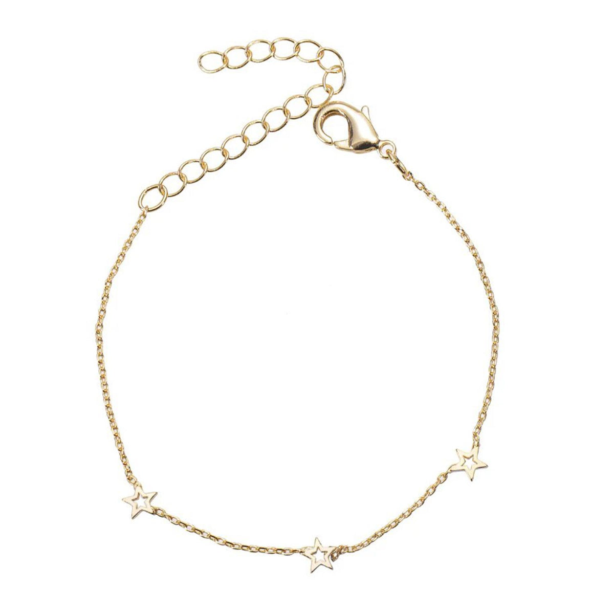 Betty and Biddy Open Star Bracelet, Gold