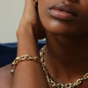 Betty and Biddy Oval Cross Link Bracelet, Gold