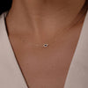 Betty and Biddy Petite Evil Eye Necklace, Gold
