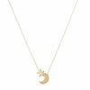 Betty and Biddy Stacked Moon & Star Necklace, Gold