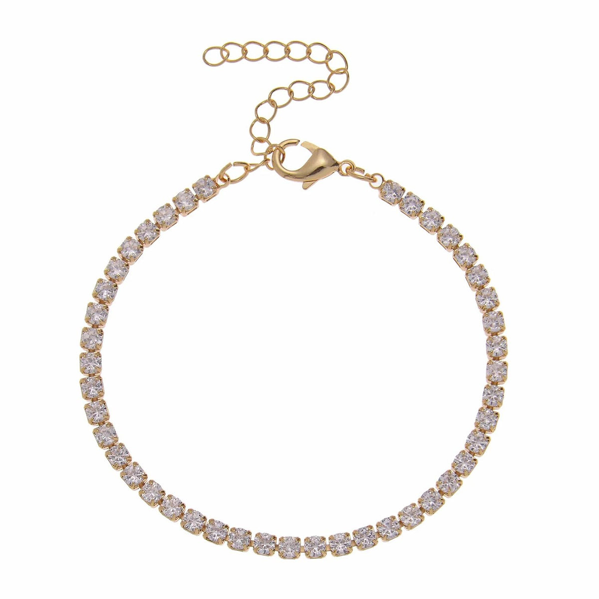 Betty and Biddy Tennis Bracelet, Gold