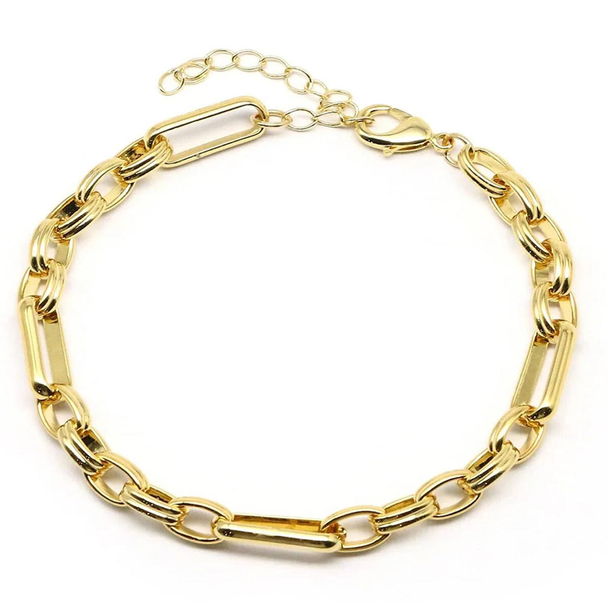 Betty and Biddy Triple Link Bracelet, Gold