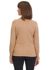 Betty Barclay Cutout Neckline Fine Knit Jumper, Beige