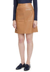 Betty Barclay Faux Leather Mini Skirt, Tan