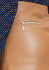 Betty Barclay Faux Leather Mini Skirt, Tan