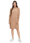 Betty Barclay Funnel Neck Knit Jumper Dress, Camel Melange