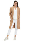 Betty Barclay Long Open Knit Cardigan, Camel