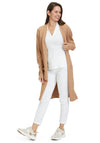 Betty Barclay Long Open Knit Cardigan, Camel