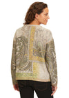 Betty Barclay Embellished Paisley Print Sweater, Green
