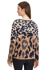 Betty Barclay Leopard Print Knit Sweater, Camel