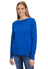 Betty Barclay Boat Neckline Knit Jumper, Blue