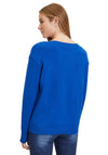 Betty Barclay Boat Neckline Knit Jumper, Blue