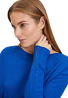 Betty Barclay Boat Neckline Knit Jumper, Blue