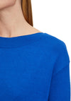 Betty Barclay Boat Neckline Knit Jumper, Blue