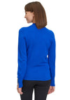 Betty Barclay Cutout Neckline Fine Knit Jumper, Adria Blue