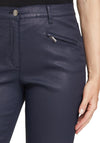 Betty Barclay High Waist Coated Slim Leg Trouser, Navy
