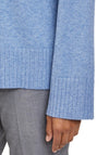 Betty Barclay Cable Stitch Knitted Jumper, Light Blue Melange