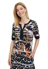 Betty Barclay Floral Print Tunic Knee Length Dress, Navy Multi