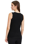 Betty Barclay Scallop Trim Knit Top, Black