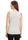 Betty Barclay Scallop Trim Knit Top, Beige