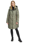 Betty Barclay Long Quilted Jacket, Khaki