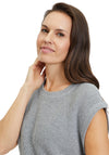 Betty Barclay Round Neck Knit Jumper, Grey Melange