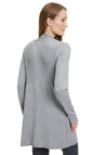 Betty Barclay Scallop Trim Pocket Long Knit Cardigan, Grey