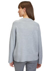 Betty Barclay Cable Stitch Knitted Jumper, Grey Melange