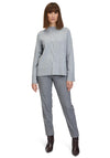 Betty Barclay Cable Stitch Knitted Jumper, Grey Melange