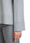 Betty Barclay Cable Stitch Knitted Jumper, Grey Melange