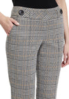 Betty Barclay Slim Leg Check Trouser, Black