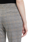 Betty Barclay Slim Leg Check Trouser, Black