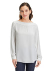 Betty Barclay Boat Neck Lightweight Blouse, White
