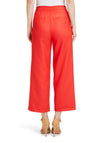 Betty Barclay High Rise Cropped Wide Leg Trouser, Red