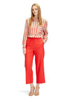 Betty Barclay High Rise Cropped Wide Leg Trouser, Red