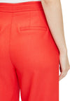 Betty Barclay High Rise Cropped Wide Leg Trouser, Red