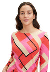 Betty Barclay Vibrant Abstract Print Knee Length Dress, Red