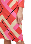 Betty Barclay Vibrant Abstract Print Knee Length Dress, Red