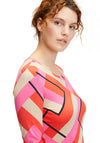 Betty Barclay Vibrant Abstract Stripe Print T-Shirt, Red