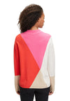 Betty Barclay Fine Knit Colour Block Jumper, Patch Red
