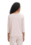 Betty Barclay Keyhole Cutout Neckline Chiffon Blouse, Misty Light Rose