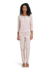 Betty Barclay Keyhole Cutout Neckline Chiffon Blouse, Misty Light Rose