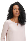 Betty Barclay Keyhole Cutout Neckline Chiffon Blouse, Misty Light Rose