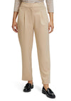 Betty Barclay High Rise Tapered Trousers, Beige
