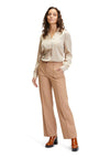 Betty Barclay Satin Feel V-Neck Blouse, Beige