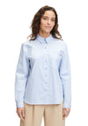 Betty Barclay Rhinestone Patch Pocket Striped Shirt, Blue & White