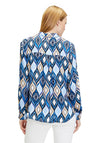 Betty Barclay V-Neck Ogee Print Blouse, Light Blue