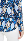 Betty Barclay V-Neck Ogee Print Blouse, Light Blue
